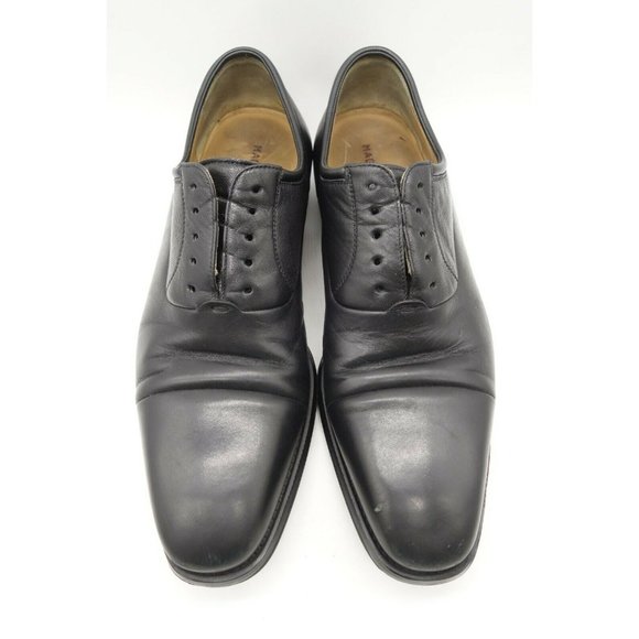 Magnanni Black Leather Cap Toe Lace Up Oxfords Shoes Men\'s 9.5 D main image 3